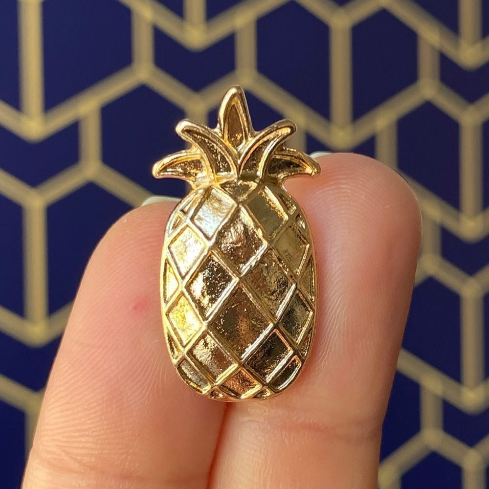 Golden Pineapple Enamel Pin/ Brooch Lapel